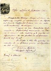 Primera imagen del registro Carta a los Señores del Comité Cooperador Cubano