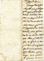 Primera imagen del registro Carta dirigida a Don Franco Pino de Doña María V. Y Manzano