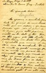 Primera imagen del registro Carta de Doña Silvia G. De Bacanni a su amigo Don Daniel Barros Grez