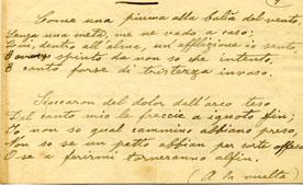Primera imagen del registro Nota escrita en italiano por E.E.L.B., a sSilvia Giannini de Bacani