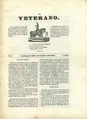 Primera imagen del registro Periódico "EL Veterano" N° 3
