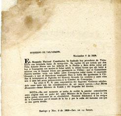 Primera imagen del registro Discurso a los Pueblos de Francisco Ramón de Vicuña