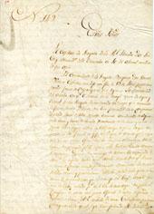 Primera imagen del registro Oficio N° 149, por el General Realista Don Mariano Osorio a Don Joaquín de la Pezuela