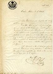 Primera imagen del registro Oficio N° 58 de A. J. Don Vidal