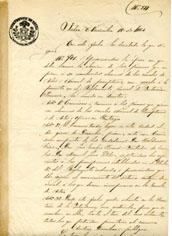 Primera imagen del registro Oficio de Antonio Jacobo Vial a Don José Eusebio Barros