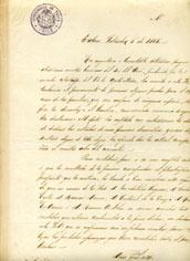 Primera imagen del registro Carta de Don Pedro J. Barros a Don José Eusebio Barros