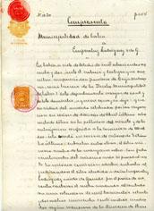 Primera imagen del registro Escritura compraventa Municipalidad de Talca a Emperatriz Rodriguez viuda de G.