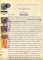 Primera imagen del registro Acta de Sesión y Poder