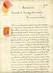 Primera imagen del registro Escrtura de Donación del Convento de San Agustín de Talca