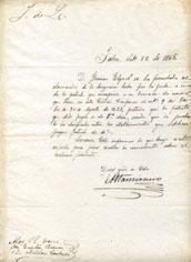 Primera imagen del registro Carta dirigida a Don José Eusebio Barros y a Don Melikan Contardo