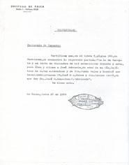 Primera imagen del registro Fotocopia del certificado otorgado por el Obispo de Talca