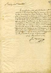 Primera imagen del registro Oficio firmado por Francisco Celedón