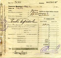 Primera imagen del registro Comprobante de pago de impuestos