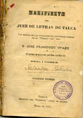Primera imagen del registro Manifiesto de Juez de letras de Talca