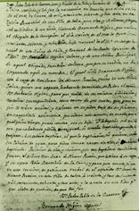 Primera imagen del registro Acta de Exhumación de los restos de Don Bernardo O´Higgins