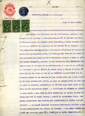 Primera imagen del registro Carta de de Don Domingo de Oro a Doña Carmen Arriagada