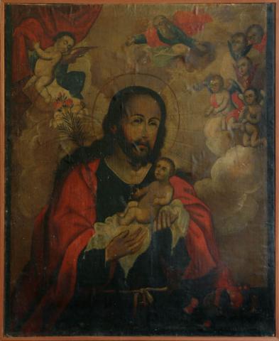 Primera imagen del registro San José con el Niño Dios