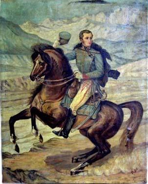 Primera imagen del registro José Miguel Carrera a caballo