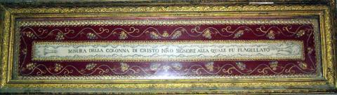 Primera imagen del registro Missura de la colonna di Cristo