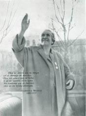 Primera imagen del registro Saludo de Gabriela Mistral