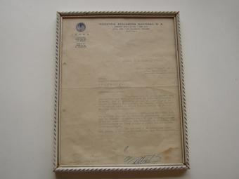 Primera imagen del registro Galardón de la Industria Azucarera Nacional S.A. a Augusto Kamann