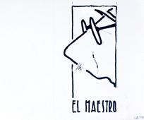 Primera imagen del registro El Maestro (Autorretrato - Caricatura)