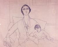Primera imagen del registro Ximena Morla de Subercaseaux y su hijo Gonzalo