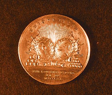 Primera imagen del registro Medalla a la Unión de Chile y la Argentina