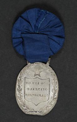 Primera imagen del registro Medalla en honor a los soldados participantes en la batalla de Yungay