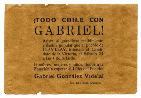 Primera imagen del registro Todo Chile con Gabriel