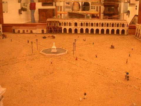 Primera imagen del registro Maqueta de la Plaza de Armas de Santiago de Chile a principios del Siglo XIX