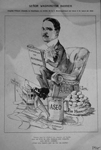 Primera imagen del registro Retrato de Washington Bannen, primer Alcalde de Santiago