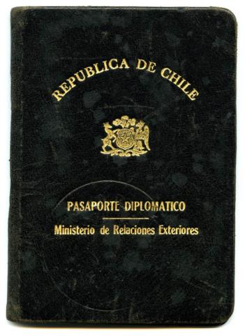 Primera imagen del registro Pasaporte Diplomático de Gabriel González Videla