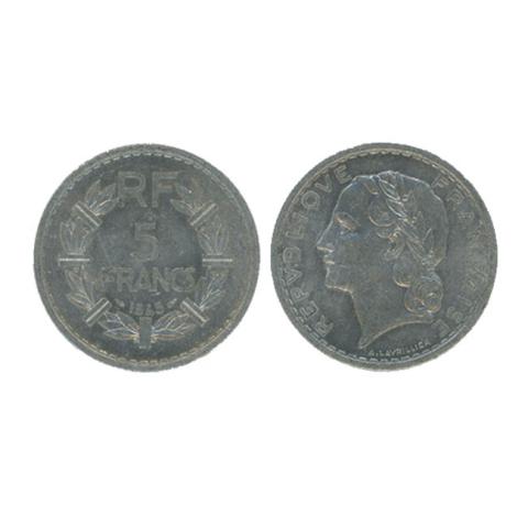 Primera imagen del registro 5 francs