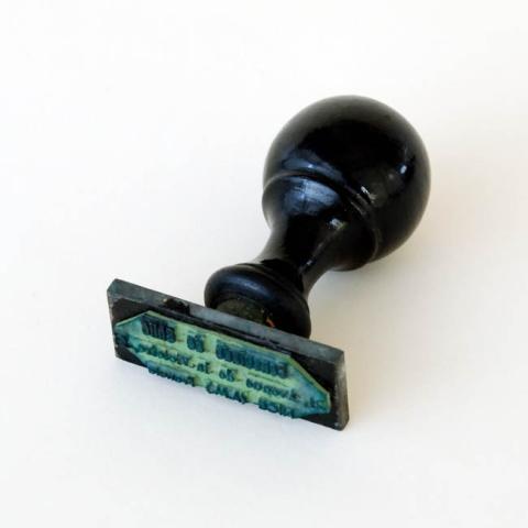Primera imagen del registro Timbre (artefacto para estampar sellos)
