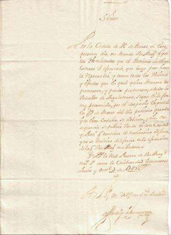 Primera imagen del registro Carta de Santiago Larraín