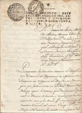 Primera imagen del registro Nombramiento de Francisco de Borja