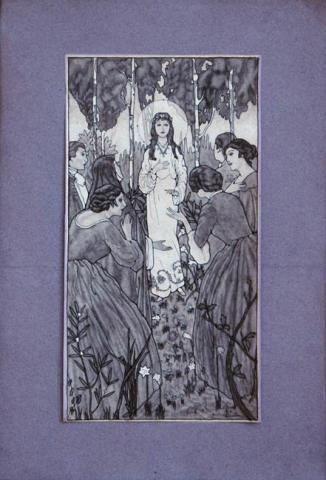 Primera imagen del registro Dibujo (Aparición de la Virgen)
