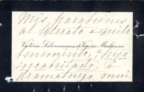 Primera imagen del registro Tarjeta de visita