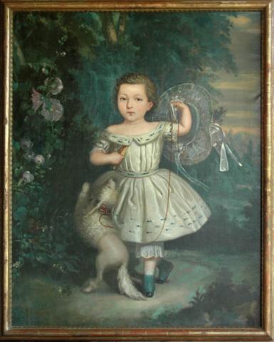 Primera imagen del registro Retrato de niña jugando