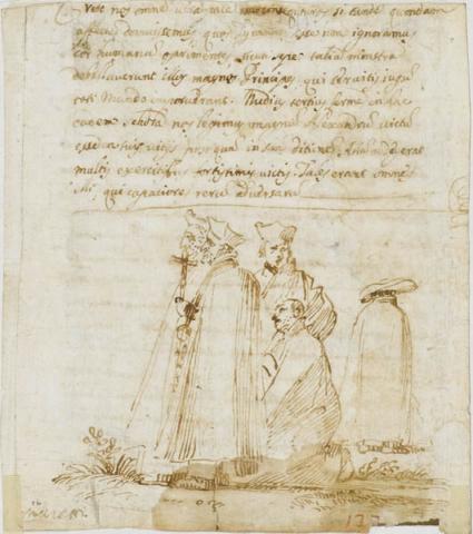 Primera imagen del registro Caricatura de cinco figuras religiosas