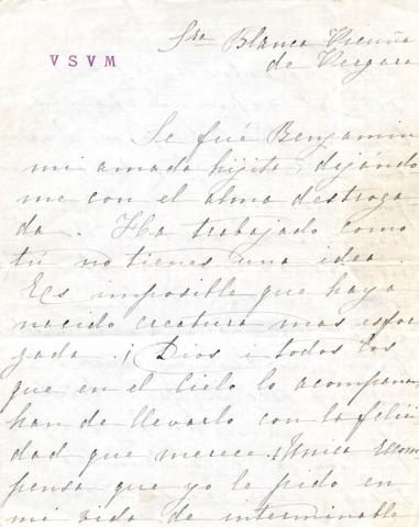 Primera imagen del registro Carta de Victoria Subercaseaux a su hija Blanca