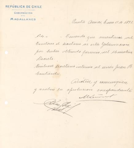 Primera imagen del registro Documento de la Gobernación