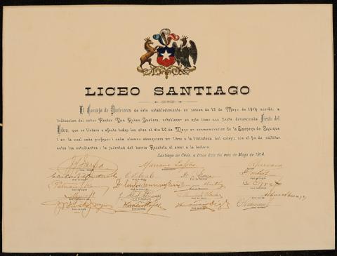 Primera imagen del registro Liceo de Santiago