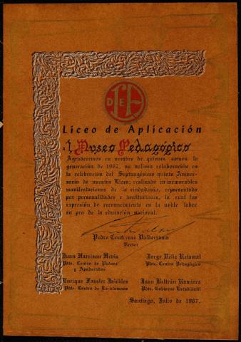 Primera imagen del registro Al Museo Pedagógico