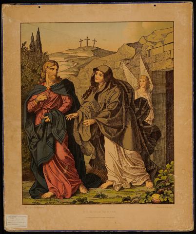 Primera imagen del registro Jesús y María Magdalena frente al sepulcro