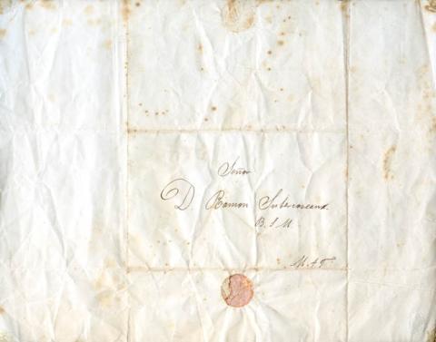 Primera imagen del registro Carta de don Manuel A. Tocornal a Ramón Subercaseaux