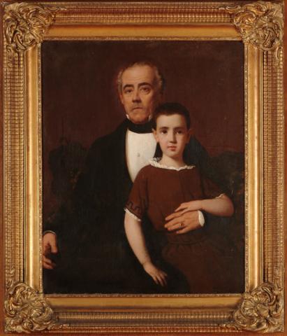 Primera imagen del registro Retrato de Don Rafael García de la Huerta y su nieto