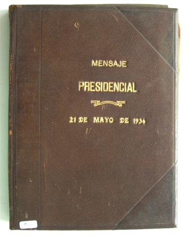 Primera imagen del registro Mensaje Presidencial