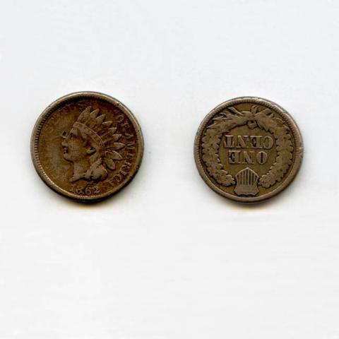 Primera imagen del registro 1 centavo 1862
